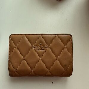 Kate Spade Tan Quilted Wallet